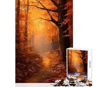 Rompecabezas de 1000 Piezas para Adolescentes Hermoso Bosque otoñal Juguetes antiestrés Ideas de Regalo Juego práctico colección de Artistas Bellas Artes tamaño 50x75cm