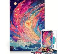Rompecabezas de 1000 Piezas para Adolescentes Hermoso Cielo Estrellado,articulaciones Suaves,diversión cognitiva,Juego Casual,Tiempo Libre,Regalo Festivo (38x26cm)