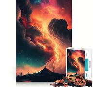 Rompecabezas de 1000 Piezas para Adolescentes,Hermoso Paisaje fantástico,Arte de Corte Suave,Juego Mental,Regalo,Tiempo de Juego Relajante,Navidad,Arte de Ocio (38x26cm)