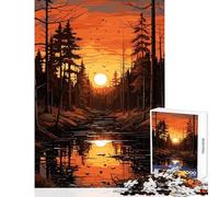 Rompecabezas de 1000 Piezas para Adolescentes Hermoso Paisaje Natural Juguete para decoración de Pared Regalo de Amigo Secreto Juego Imposible descompresión Intelectual tamaño 50x75cm