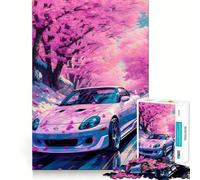 Rompecabezas de 1000 Piezas para Adolescentes Hermosos Autos,Juego de Ajuste, Juego de Habilidad Mental,diversión Relajante,Juego de cumpleaños (38x26cm)