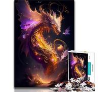 Rompecabezas de 1000 Piezas para Adolescentes Hermosos Rompecabezas de dragón para Adolescentes, Toda la Familia a Partir de los 14 años (tamaño 38x26cm)