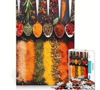 Rompecabezas de 1000 Piezas para Adolescentes Hierbas y Especias Juegos educativos Actividades Divertidas para Hacer en casa colección de Artistas Bellas Artes 38x52cm