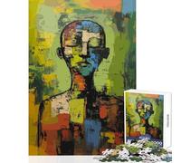 Rompecabezas de 1000 Piezas para Adolescentes Hombre pensativo Juguetes antiestrés Regalos de Amigo Invisible Juego Imposible Ayuda a ejercitar el Cerebro tamaño 38x26cm