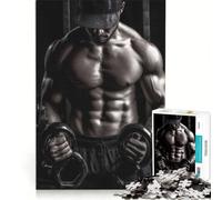 Rompecabezas de 1000 Piezas para Adolescentes Hombre Sexy con Abdominales marcados Juguetes para armar Mejora la Memoria colección de Artistas Bellas Artes 38x52cm