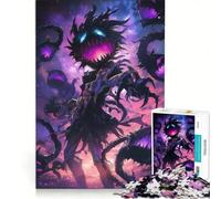 Rompecabezas de 1000 Piezas para Adolescentes Hombres Demonios góticos, Juego práctico, Mejora la Memoria, cumpleaños y Navidad 50x75cm