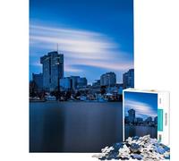 Rompecabezas de 1000 Piezas para Adolescentes Horizonte de Viena al Atardecer Juguete Intelectual Juego Imposible Análisis y lógica Regalo Ideal para cumpleaños (Tamaño 75x50cm)