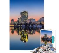 Rompecabezas de 1000 Piezas para Adolescentes Horizonte de Viena al Atardecer Juguetes educativos y de Aprendizaje Juegos relajantes Regalo de cumpleaños (Tamaño 38x52cm)