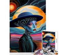 Rompecabezas de 1000 Piezas para Adolescentes Horizontes Paralelos y paisajes oníricos Juguetes de decoración del hogar Gran Regalo Juego práctico Lista de Deseos con Papá Noel Tamaño 50x75cm