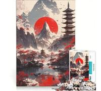 Rompecabezas de 1000 Piezas para Adolescentes Horizontes Zen Juego Familiar decoración de Pared para Fortalecer el Amor Entre Parejas 50x75cm