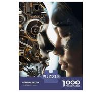 Rompecabezas De 1000 Piezas para Adolescentes Human Vs. Machine The Future of AI Rompecabezas Juegos Divertidos Desafío Difícil Cumpleaños Y Navidad 70x50cm/1000pcs