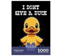 Rompecabezas De 1000 Piezas para Adolescentes I Dont Give A Duck Rompecabezas para Adultos Juegos Relajantes Vacaciones En Casa Matar El Tiempo 52x38cm/1000pcs