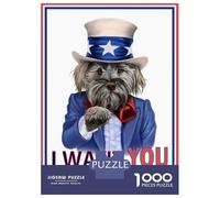 Rompecabezas De 1000 Piezas para Adolescentes I Want You Join Dog Army Rompecabezas para Adultos Juegos De Relajación Desafío Difícil Desafío Educativo 38x26cm/1000pcs