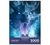 Rompecabezas De 1000 Piezas para Adolescentes Ice Dragons Blizzard Roar Rompecabezas para Adultos Juego Familiar Corte De Precisión Regalo De Cumpleaños, Regalos, 70x50cm/1000pcs