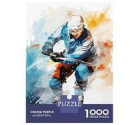 Rompecabezas De 1000 Piezas para Adolescentes Ice Hockey Rompecabezas para Adultos Juegos Relajantes Decoración del Hogar Regalos De Cumpleaños Y Únicos 70x50cm/1000pcs