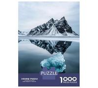 Rompecabezas De 1000 Piezas para Adolescentes Iceberg Reflection Rompecabezas Juego Práctico Mejora La Memoria Oferta como Regalo para Toda La Familia 52x38cm/1000pcs
