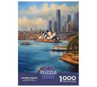 Rompecabezas De 1000 Piezas para Adolescentes Iconic Sydney Harbour Rompecabezas para Adultos Juegos Divertidos para Aliviar El Estrés En Cumpleaños Y Navidad 38x26cm/1000pcs