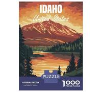 Rompecabezas De 1000 Piezas para Adolescentes Idaho Mountain Landscape Rompecabezas para Adultos Juegos Relajantes Ensamblaje De Patrones Regalos De Cumpleaños Y Únicos 52x38cm/1000pcs