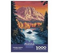 Rompecabezas De 1000 Piezas para Adolescentes Idaho Mountain River Rompecabezas para Adultos Juego Práctico Decoración del Hogar Cumpleaños Y Navidad 52x38cm/1000pcs