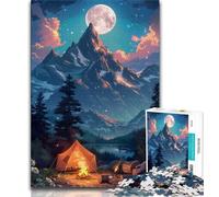 Rompecabezas de 1000 Piezas para Adolescentes, Ideal para Acampar en la Naturaleza, para Adultos, Juego de Preguntas y decoración de Pared, cumpleaños y Navidad (tamaño 38x26cm)