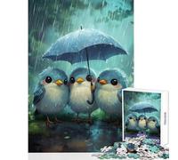 Rompecabezas de 1000 Piezas para Adolescentes Ideal para días lluviosos con diseño de pájaros Juegos Divertidos para Toda la Familia Juguetes DIY cumpleaños y Navidad (38x52cm)