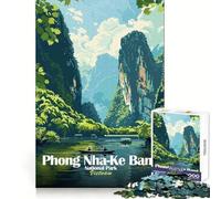 Rompecabezas de 1000 Piezas para Adolescentes,Ideal para ejercitar la Memoria,divertirse y Relajarse (38x26cm),perteneciente al Parque Nacional Phong Nha-KE Bang,Vietnam