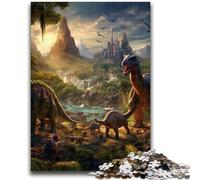 Rompecabezas de 1000 Piezas para Adolescentes, Ideal para el Mundo de los Dinosaurios Un Regalo Educativo Ideal para Toda la Familia (26x38cm)