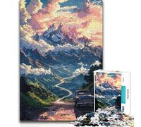 Rompecabezas de 1000 Piezas para Adolescentes, Ideal para una escapada de Fin de Semana en una Carretera de montaña, cumpleaños para Mayores de 14 años, 50x75cm