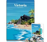 Rompecabezas de 1000 Piezas para Adolescentes, Ideal para Viajar a Seychelles Este Divertido Juguete Familiar es un Regalo Ideal para Toda la Familia (75x50cm)