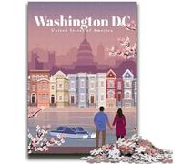 Rompecabezas de 1000 Piezas para Adolescentes, Ideal para Viajar a Washington D C y Mayores de 14 años Regalos interesantes para Reducir el estrés para Amigos y Familiares (tamaño 38x52cm)