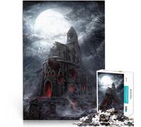 Rompecabezas de 1000 Piezas para Adolescentes Iglesia de Diablo Juguetes Juegos Educativos Antiestrés Cumpleaños 52x38cm