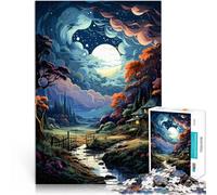 Rompecabezas de 1000 Piezas para Adolescentes Increíble Paisaje Colorido Difícil y desafío Decoración hogar 38x26cm