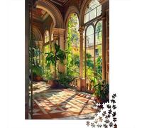 Rompecabezas De 1000 Piezas para Adolescentes Indoor Tropical Oasis Rompecabezas para Adultos Juego Práctico Pero Divertido Y Humorístico Regalos para Reducir El Estrés 52x38cm/1000pcs
