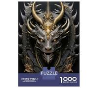 Rompecabezas De 1000 Piezas para Adolescentes Infernal Regal Dragon Rompecabezas para Adultos Juegos Relajantes Vacaciones En Casa Matar El Tiempo 38x26cm/1000pcs