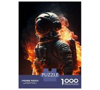 Rompecabezas De 1000 Piezas para Adolescentes Inferno Astronaut Rompecabezas para Adultos Juegos Relajantes Desafío Difícil Diversión En Casa Actividades, 70x50cm/1000pcs