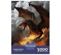 Rompecabezas De 1000 Piezas para Adolescentes Inferno Dragon Rompecabezas para Adultos Juegos Familiares Difícil Difícil Cumpleaños Y Navidad 70x50cm/1000pcs