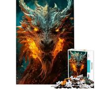 Rompecabezas de 1000 Piezas para Adolescentes Inferno Drake Un Reto para completar Que Mejora la Memoria Juego práctico para Mayores de 14 años (38x52cm)