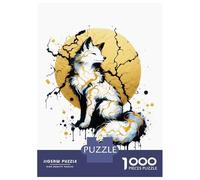 Rompecabezas De 1000 Piezas para Adolescentes Ink Kitsune Rompecabezas para Adultos Juego Familiar Decoración del Hogar Cumpleaños Y Navidad 70x50cm/1000pcs
