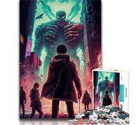 Rompecabezas de 1000 Piezas para Adolescentes: Invasión de Monstruos Juegos educativos decoración del hogar colección de Artistas Bellas Artes (26x38cm)