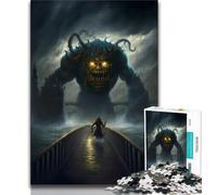 Rompecabezas de 1000 Piezas para Adolescentes: Invasión de Monstruos Juegos educativos decoración del hogar colección de Artistas Bellas Artes (50x75cm)