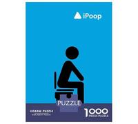 Rompecabezas De 1000 Piezas para Adolescentes IPoop Funny Bathroom Rompecabezas Juegos Relajantes Regalos para Mujeres Cumpleaños 70x50cm/1000pcs