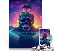 Rompecabezas de 1000 Piezas para Adolescentes Isla del árbol mágico II Juegos Juguetes Regalo con póster a Juego y Hoja de Trivia 75x50cm