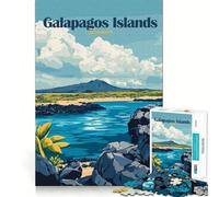 Rompecabezas de 1000 Piezas para Adolescentes Islas Galápagos,Ecuador Póster de Viaje de Bordes precisos Actividad para Mentes Inteligentes Juego para Pasar un rato Agradable Regalo de cumpleaños