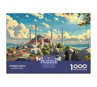 Rompecabezas De 1000 Piezas para Adolescentes Istanbul Skyline Rompecabezas para Adultos Juguetes Antiestrés Regalos De Desafío Difícil para Amigos Y Familiares 52x38cm/1000pcs