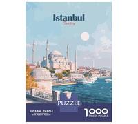 Rompecabezas De 1000 Piezas para Adolescentes Istanbul Turkey Travel Rompecabezas para Adultos Juego Familiar Corte De Precisión Regalo De Cumpleaños, Regalos, 38x26cm/1000pcs