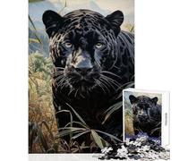 Rompecabezas de 1000 Piezas para Adolescentes Jaguar al acecho Juegos relajantes Regalos para Mujeres decoración del hogar Juguetes para cumpleaños y Navidad (38x52cm)