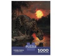 Rompecabezas De 1000 Piezas para Adolescentes Jaguar at Sunset Rompecabezas para Adultos Juegos Relajantes Decoración De Pared 38x26cm/1000pcs