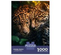 Rompecabezas De 1000 Piezas para Adolescentes Jaguar Love Romance Hug Rompecabezas para Adultos Juguetes Antiestrés Alivio del Estrés Interacción Entre Padres E Hijos 70x50cm/1000pcs