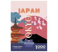 Rompecabezas De 1000 Piezas para Adolescentes Japan and Tokyo Travel Rompecabezas para Adolescentes Juego Familiar Mejora La Memoria Cumpleaños Y Navidad 70x50cm/1000pcs