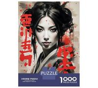 Rompecabezas De 1000 Piezas para Adolescentes Japan Geisha Girl Rompecabezas para Adultos Juego De Ingenio para Mejorar La Memoria Regalos para Amigos Y Familiares 38x26cm/1000pcs
